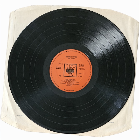 BOB DYLAN•Nashville Skyline•CBS (#S 63601)•UK,Stereo - Picture 4 of 9